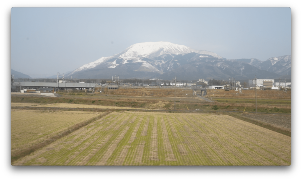 東海道線から見える伊吹山