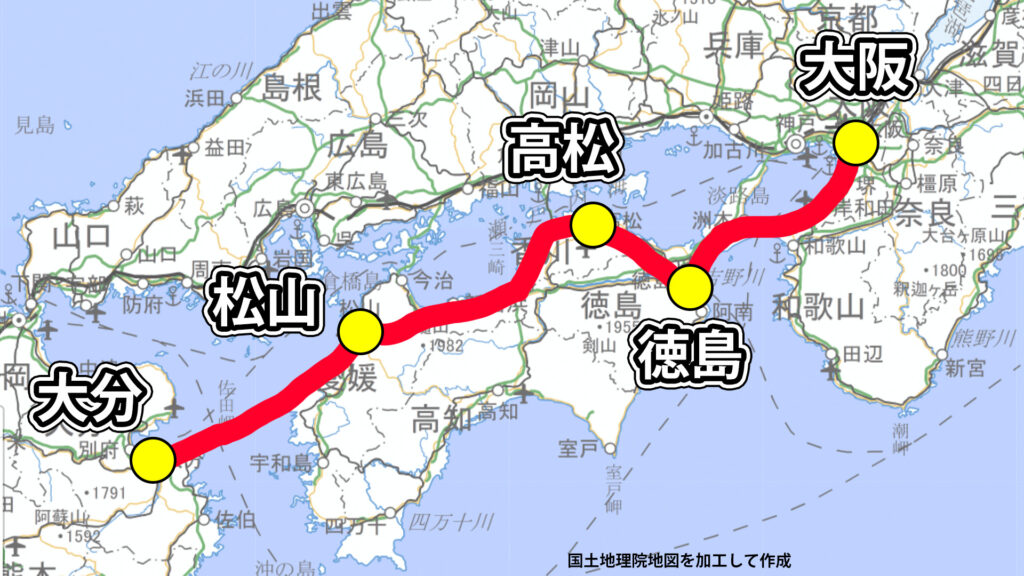 四国新幹線ルート