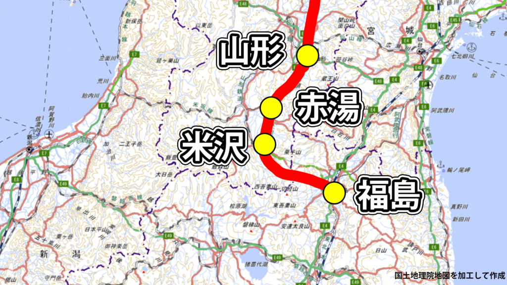 奥羽新幹線ルート